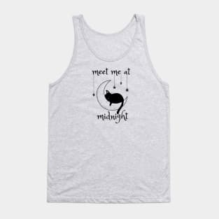 Meet me at midnight. With a cat! Tank Top